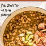 HOPPIN' JOHN BLACK EYED PEA SOUP