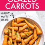 Bourbon glazed carrots