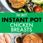A COLLAGE OF IMAGES OF CHICKEN BREASTS