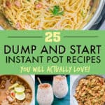 INSTANT POT DUMP AND START RECIPS FOR BEGINNERS