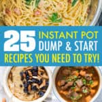 INSTANT POT DUMP AND START RECIPES